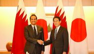Foreign Minister H E Sheikh Mohamed bin Abdulrahman Al Thani met Japan’s ruling General Council Chairman Toshihiro Nikaio, who is also President of Japanese Parliamentary Association for Friendship with Qatar, in Tokyo yesterday. 