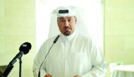 Khalid Yousef Al Ibrahim, Chief Strategic Planning Officer at Qatar Museums, giving an update of upcoming events at MIA yesterday. Pic: Abdul Basit / The Peninsula