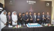 Domasco and Pari Gallery officials at the launch of the latest addition to the flagship MR-G Series in the G-SHOCK line.