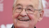 This file photo taken on September 5, 2013 shows Polish director Andrzej Wajda posing during the photocall of 