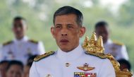 Thailand's Crown Prince Maha Vajiralongkorn watches the annual Royal Ploughing Ceremony in central Bangkok, Thailand, May 13, 2015. (REUTERS/Chaiwat Subprasom)