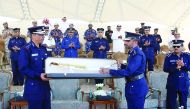 Director-General of Public Security Saad bin Jassim Al Khulaifi and other officials at the graduation ceremony.