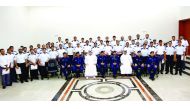 A total of 48 new graduates along with officials at 16th foundation training organised by the General Authority of Customs (GAC) for its new employees. GAC conducted the nine-week training in collaboration with Police Training Institute. 