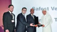 AAB and Toyota officials receiving the award.