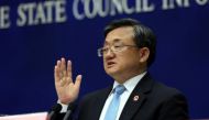China's Vice Foreign Minister Liu Zhenmin speaks during a news conference in Beijing, July 13, 2016. China Daily/via REUTERS