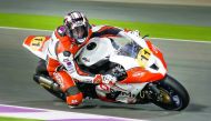 Qatar’s Saeed Al Sulaiti of Pedercini Racing team in action in this file picture.