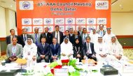 Officials of IAAF and Asian Athletics Association pose for a photograph with representatives of athletics associations from participating countries. 