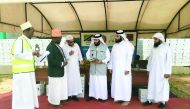 RAF officials interact with representatives of local Islamic organisation at a distribution centre for copies of the Holy Quran in Tanzania.