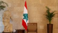 The presidential chair is pictured inside the presidential palace prior to presidential elections in Baabda, near Beirut, Lebanon October 29, 2016. Picture taken October 29, 2016. REUTERS/Mohamed Azakir
