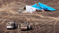 File photo of the wreckage of a A321 Russian airliner in Wadi al-Zolomat a mountainous area of Sinai Peninsula, Egypt after it crashed on October 31, 2015. (AFP / Maxim Grigoryev) 