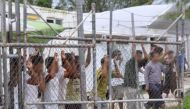 File photo of asylum seekers at the Manus Island detention centre. Reuters 