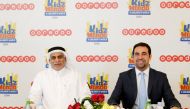 Ooredoo Qatar Chief Operating Officer Yousuf Abdulla Al Kubaisi and KidzMondo Doha General Manager Nabil R. Barakat. 
