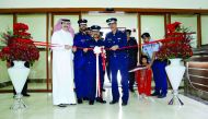 Director-General of Public Security Staff Major General Saad bin Jassim Al Khulaifi inaugurating the new Al Khor Services Center in the presence of a number of Ministry of Interior departments directors, yesterday.