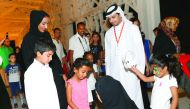 H E Sheikha Hind bint Hamad Al Thani, Vice-Chairperson and CEO of Qatar Foundation (QF), at the launch of QF's new 3D animation ‘edutainment’ TV series titled ‘Siraj’ yesterday.