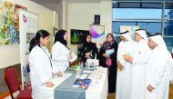 The Seventh Career Fair and Volunteering Program for students at Bayt Al Dhiyafah in Hamad Bin Khalifa Medical City.