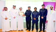 MOI officials receiving the award. 
