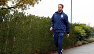 England interim manager Gareth Southgate arrives for training Action Images via Reuters / John Sibley Livepic EDITORIAL USE ONLY.
