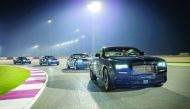 Rolls-Royce Black Badge cars at the Losail International Circuit.