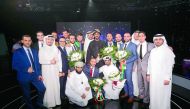 Winners of Stars of Science along with dignitaries.