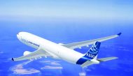 File photo of an A330 wide-body aircraft  which the Airbus had discussed supplying four of it to Iran.
