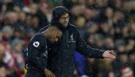 Liverpool manager Juergen Klopp with Daniel Sturridge before he comes on as substitute Action Images via Reuters / Matthew Childs