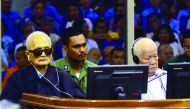 This handout photo taken and released by the Extraordinary Chambers in the Courts of Cambodia (ECCC) on November 23, 2016 shows former Khmer Rouge leader 