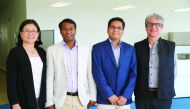The Sidra team comprising Dr Ena Wang, Dr Santosh K Yadav, Dr Mohammad Haris, and Dr Francesco Marincola.