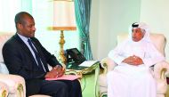 Emir H H Sheikh Tamim bin Hamad Al Thani received a verbal message from President of the Central African Republic (CAR), Faustin-Archange Touadera, pertaining to bilateral relations and means of boosting and developing them. The Central African Republic's