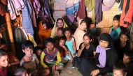 Rohingya Muslims who have been taken shelter in Bangladesh from Myanmar, at Leda unregistered Rohingya camp in Takenaf, Bangladesh on November 26, 2016.
(Zakir Hossain Chowdhury - Anadolu Agency)