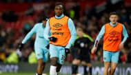 West Ham's Michail Antonio during the warm up before the match Reuters / Andrew Yates 