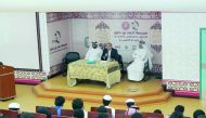 QIB officials during a visit to Ahmad bin Hanbal Independent Boys School recently.