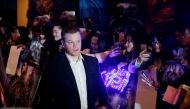 Actor Matt Damon attends a red carpet event promoting Chinese director Zhang Yimou's latest film 