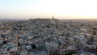 A general view taken with a drone shows the Old City of Aleppo and Aleppo's historic citadel, Syria October 12, 2016. REUTERS/Abdalrhman Ismail/File Photo

