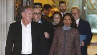 Gina Miller leaves the Supreme Court after the third day of the challenge against a court ruling that Theresa May's government requires parliamentary approval to start the process of leaving the European Union, in Parliament Square, central London, Britai