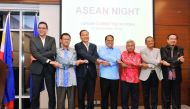 From left: Singapore Ambassador Jai Sohan Singh, Malaysia Ambassador Dato’ Ahmad Jazri Mohamed, Thailand Ambassador Soonthorn Chaiyindeepum, Philippine Ambassador Wilfredo C Santos, Brunei Ambassador Haji Nordin Bin Haji Ahmad, Vietnam Ambassador Nguyen H
