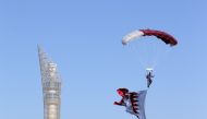 Paratroopers will show their skills as part of National Day celebrations at Aspire Park. 
