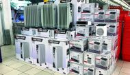 Indoor electric heaters displayed for sale at a retail store as the mercury dips. Pic: Qassim Rahmatullah / The Peninsula