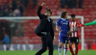 Chelsea manager Antonio Conte celebrates after the game Action Images via Reuters / Lee Smith 
