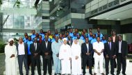Deputy Prime Minister and Minister of State for Cabinet Affairs H E Ahmed bin Abdullah Al Mahmoud met here yesterday with a delegation from the Darfur internally displaced persons' (IDPs) football team, currently on a visit to Doha. The delegation express