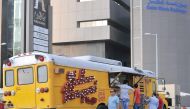 (File Photo) A Burgeri food truck parked near the Qatar Stock Exchange building in West Bay. Pic: Kammutty VP / The Peninsula