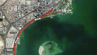 The route map for 2017 Doha Triathlon.