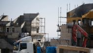 Israeli settlements, under construction are seen, in Palestinian lands in Jerusalem, on December 29, 2016. Settlement constructions by Israel continue in Ramat Shlomo, a Jewish settlement located in east of Jerusalem. However, UN Security Council adopted 