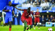 Portugal’s forward Eder shoots to score their winning goal against France during the Euro 2016 final match at the Stade de France in Saint-Denis, Paris in this file photo. 