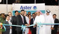 Sheikh Ali bin Abdulla bin Ahmed Al Thani inaugurating the seventh branch of Aster Medical Centre at Al Gharafa, yesterday. Dr Sameer Moopan, Chief Executive Officer, Aster, and several other officials, doctors, and guests were present at the event.Pic: 