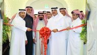Minister of Municipality and Environment H E Mohamed bin Abdullah Al Rumaihi inaugurating the Al Wakrah Celebration hall complex with Mohammed bin Mutlaq Al Qahtani, Vice President of Private Engineering Office, and other officials yesterday. Pic: Abdul B