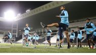 Qatar players taking part in the practice drills during a training camp in Doha on Thursday. Coach Jorge Fossati side is preparing for the two key 2018 FIFA World Cup qualifying matches at the end of March. Qatar face Iran on March 23 and Uzbekistan on Ma
