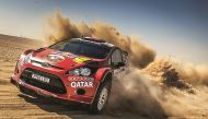 Qatar’s Nasser Saleh Al Attiyah in action at the Qatar International Rally, in this February 7, 2015 file photo.