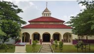 A mosque built by Qatar Charity in Indonesia.