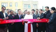 USA Congressman Raja Krishnamurthy inaugurates the new showroom in presence of Bishop Jacob Angadiyath; Aniyan George, KCCNA President; Francy P V, General Manager Joyalukkas USA Operations and other dignitaries.