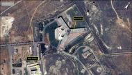 A handout satellite image released on February 7, 2017 by Amnesty International shows the military-run Saydnaya prison, one of Syria's largest detention centres located 30 kilometres (18 miles) north of Damascus. AFP / Amnesty International / Handout